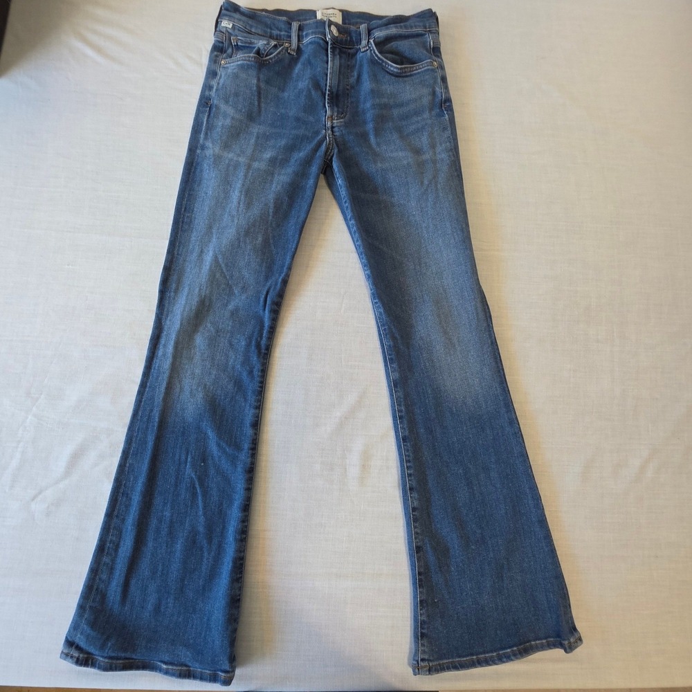 Citizens of Humanity Emannuelle Slim Bootcut Flare Jeans Mid Rise Blue 28 Denim